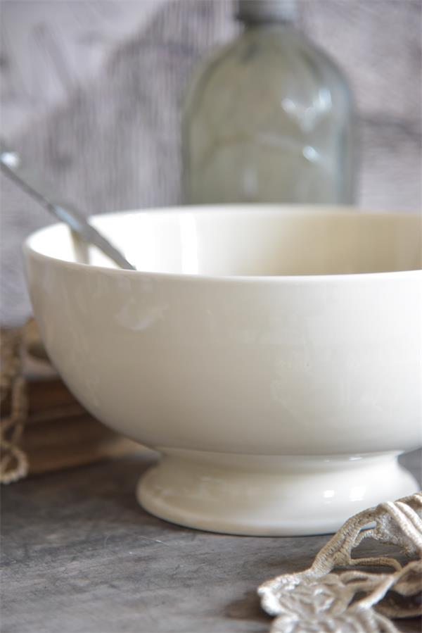 Jeanne d´arc living Bowl Schüssel Rund Creme Porzellan Shabby Vintage Küche 15cm